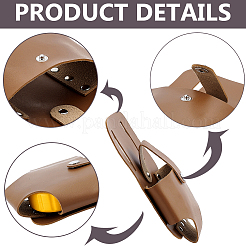 Porta metro in pelle PU per cintura&nbsp;TOOL-WH0059-080B