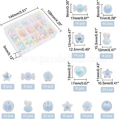 210 Stück 15 transparente Acrylperlen im Stil&nbsp;TACR-CA0001-06