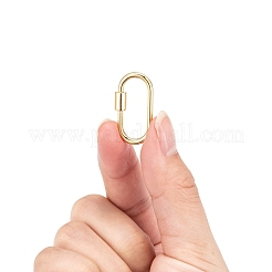 Messingschraube Karabiner Schloss Charms&nbsp;X-KK-T047-07G