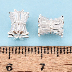 925 perlina a tamburo in argento sterling con zirconi cubici trasparenti&nbsp;STER-T008-39S