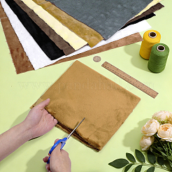 8 pièce de tissu polyester bicolore&nbsp;DIY-PH0038-53