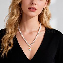 8 pendentif en porcelaine fait main&nbsp;PALLOY-SW00153