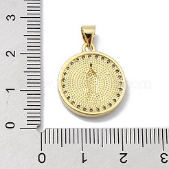 Pendentifs en laiton zircon cubique transparent&nbsp;KK-A221-28C-G