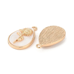 Natürlichen Süßwasser-Shell-Blumenanhänger&nbsp;BSHE-Z003-36KCG