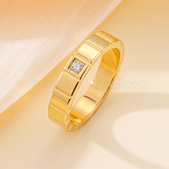 Anillos de acero inoxidable 304 y circonitas cúbicas&nbsp;FS-WG10832-05