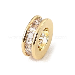 Latón pavé bolas cubic zirconia europea&nbsp;CU-CBA389D-03G-03