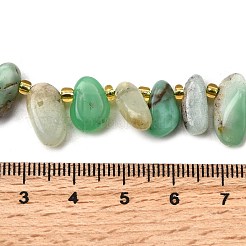 Natürliche Chrysopras-Perlenstränge&nbsp;G-Z091-A04
