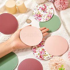 Magibead 8 pièces 4 styles tapis de tasse en cuir pu&nbsp;AJEW-MB0001-09B