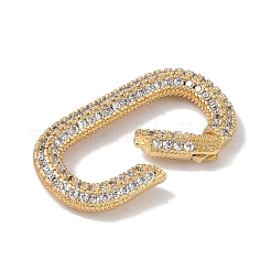 Gestellware Messing Micro Pave Zirkonia Twister Spangen&nbsp;KK-NH0002-19G-01