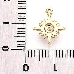 Pendentifs en laiton zircon cubique transparent&nbsp;X1-KK-T075-24G