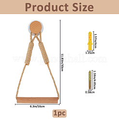 1 Stück wandmontierter Papierrollenhalter aus Holz&nbsp;AJEW-FH0006-94