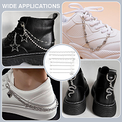 12 pieza de 12 estilos de adornos para zapatos de aleación de zinc&nbsp;HJEW-PH0001-93