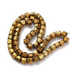 Hebras de cuentas de roca de lava natural galvanizada&nbsp;G-A256-D01-01E