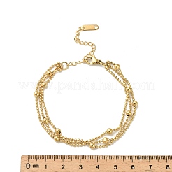 Mehrreihige Armbänder aus 304 Edelstahl&nbsp;LS-BJEW-C110-03G