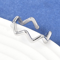 Bague ouverte en acier inoxydable 304 anti-ternissement pour femme&nbsp;RJEW-I085-13P-02