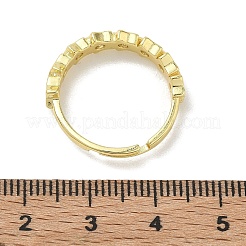 Einstellbare messing micro pave zirkonia fingerringe&nbsp;RJEW-C163-16G