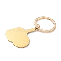 Porte-clés pagaie en acier inoxydable 201 imprimé&nbsp;LS-KEYC-H021-01G