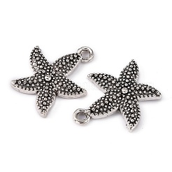 Argento antico oceano misto pendenti della lega di stile tibetano&nbsp;TIBEP-X0033-NR