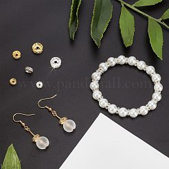 720 Stück 3 Stile 2 Farben Eisen Strass Abstandsperlen&nbsp;IFIN-NB0001-39