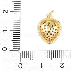 Messing micro pave klare zirkonia anhänger&nbsp;KK-F938-18G