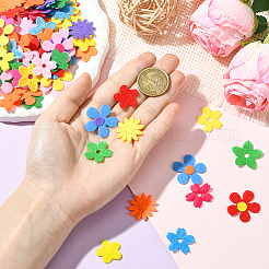 300 Stück 5 Stile Blumen-Vlies-Accessoires&nbsp;DIY-SC0031-15