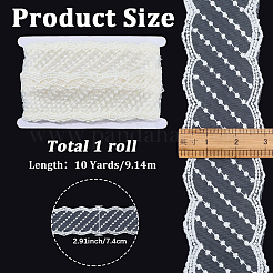 10 Yards Polyester-Stickerei-Netz-Blumen-Spitzenband&nbsp;OCOR-GF0005-41A