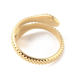Offene Manschettenringe aus 304er Edelstahl in Schlangenform&nbsp;RJEW-D002-40G