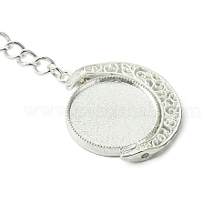 Porte-clés pendentif cabochon en alliage&nbsp;KEYC-JKC01137-03