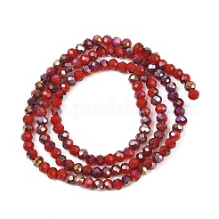 Perles de verre électroplaquées stradns&nbsp;EGLA-H114-02B-02