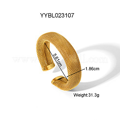 Elegantes brazaletes de acero inoxidable 304 de estilo románico para mujer.&nbsp;EC3199-2