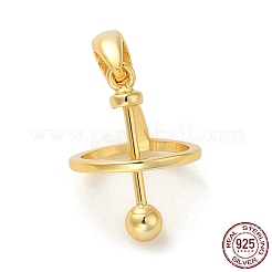 925 gancetti planetari in stile medaglione in argento sterling&nbsp;LS-STER-NH0001-55B-G