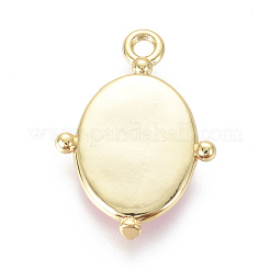Goldenen vernickelt Emaille Anhänger&nbsp;KK-F807-01D-G
