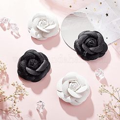4 stücke 2 farben pu leder künstliche blume ornament zubehör&nbsp;FIND-CA0004-81
