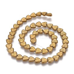 Chapelets de perles en hématite synthétique sans magnétiques&nbsp;G-O191-05A
