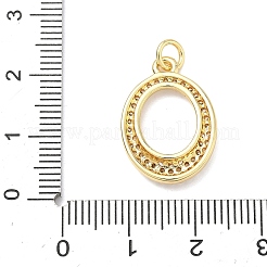 Colgante micropavé cubic zirconia de latón&nbsp;KK-H539-02G