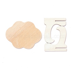 Mini letreros de pizarra de madera en la nube&nbsp;AJEW-M035-06