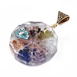 Transparente Alchemie-Anhänger aus Epoxidharz&nbsp;RESI-T049-16