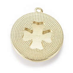 Goldenen vernickelt Emaille Anhänger&nbsp;KK-F807-10-G