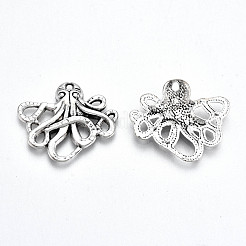 Tibetischer stil Aluminium Anhänger & Charms&nbsp;TIBE-S323-061AS-RS