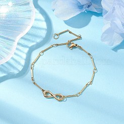 Messing Bar Gliederkette Armbänder&nbsp;BJEW-JB10503