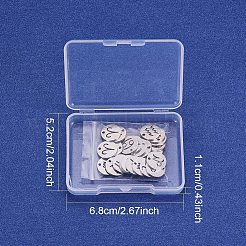 Anhänger aus 304 Edelstahl&nbsp;STAS-PH0018-66P-WH