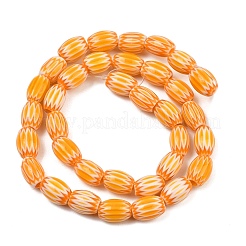 Handgefertigte ovale Millefiori-Glasperlenstränge&nbsp;LK-Z001-01B-05