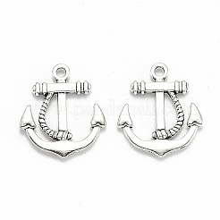Pendentifs en alliage de style tibétain sur le thème nautique&nbsp;TIBEP-MSMC021-07M