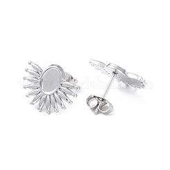 Accesorio para aretes de acero inoxidable 304 que no se deslustra&nbsp;EJEW-I285-01P