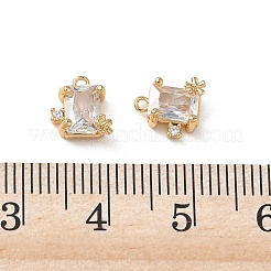 Ciondoli in ottone zirconi chiari micro pavé&nbsp;KK-P355-11G