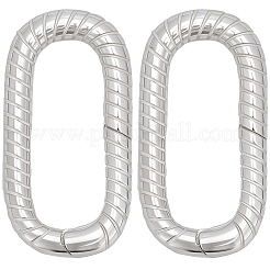 2 Stück 925 Sterlingsilber-Federtorringe&nbsp;STER-SC0001-59
