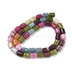 Teñidos naturales blancas abalorios de jade hebras&nbsp;GG-CBAADBA-A02