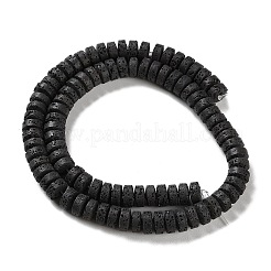 Fili di perline sintetiche tinte in pietra lavica&nbsp;G-H311-09-02