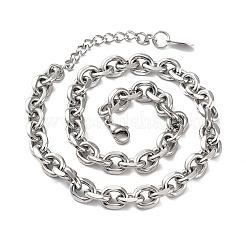 Anlaufgeschützte Rolo-Kette aus 304 Edelstahl&nbsp;NJEW-D045-01P