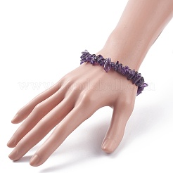 Natürliches Amethyst-Chips-Perlen-Schmuckset&nbsp;X-SJEW-JS01232-03